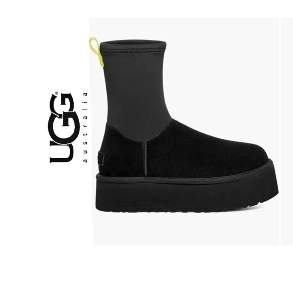 NIB ~ UGG PLATFORM DIPPER BOOTS sz 9 - Picture 1 of 12